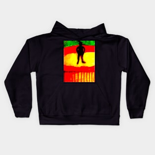 Shadow man in a spotlight Kids Hoodie